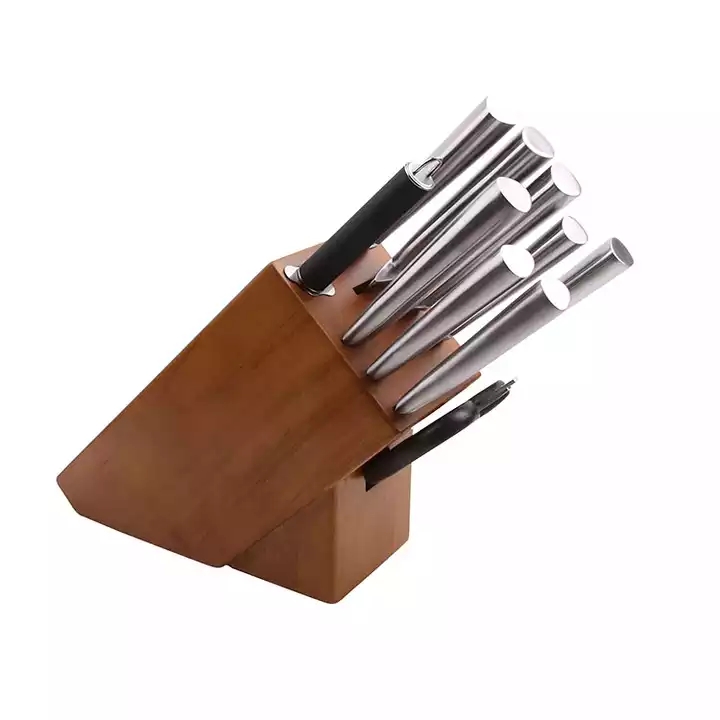 Топ - 10 кухонных ножей, нержавеющая сталь, кухонные ножи, наборы ножей, деревянные блоки. 