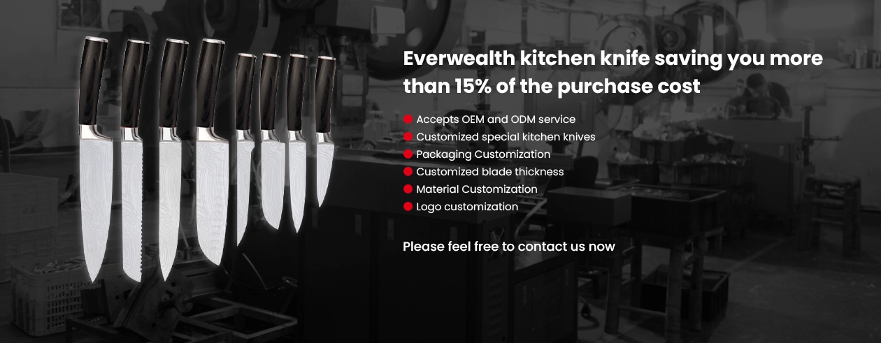 Производство кухонных ножей Everwelth 